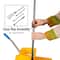 Mind Reader Bucket with Wringer and Mop Set, 22 Qt (5.5 Gallon), Floor Cleaning, Wheels, 16.25"L x 10.75"W x 24.5"H, Yellow